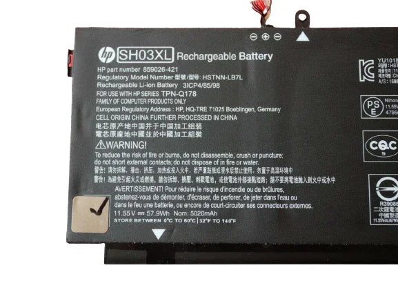 Original SH03XL Laptop battery for HP Spectre x360 Convertible PC 13 13-AC033DX SH03057XL - eBuy UAE