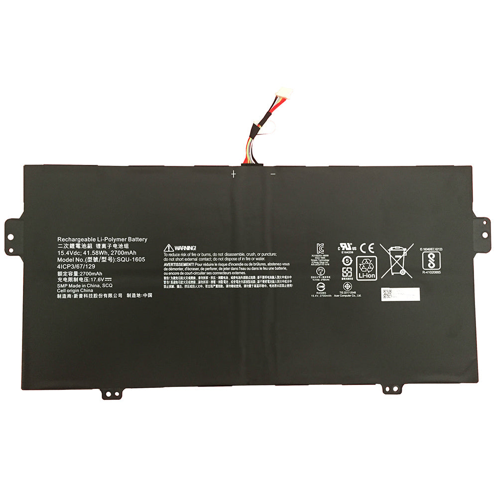41.58Wh SQU-1605 Acer Spin 7 SP714-51 SF713-51 Swift 7 S7-371 SF713 Laptop Battery - eBuy UAE