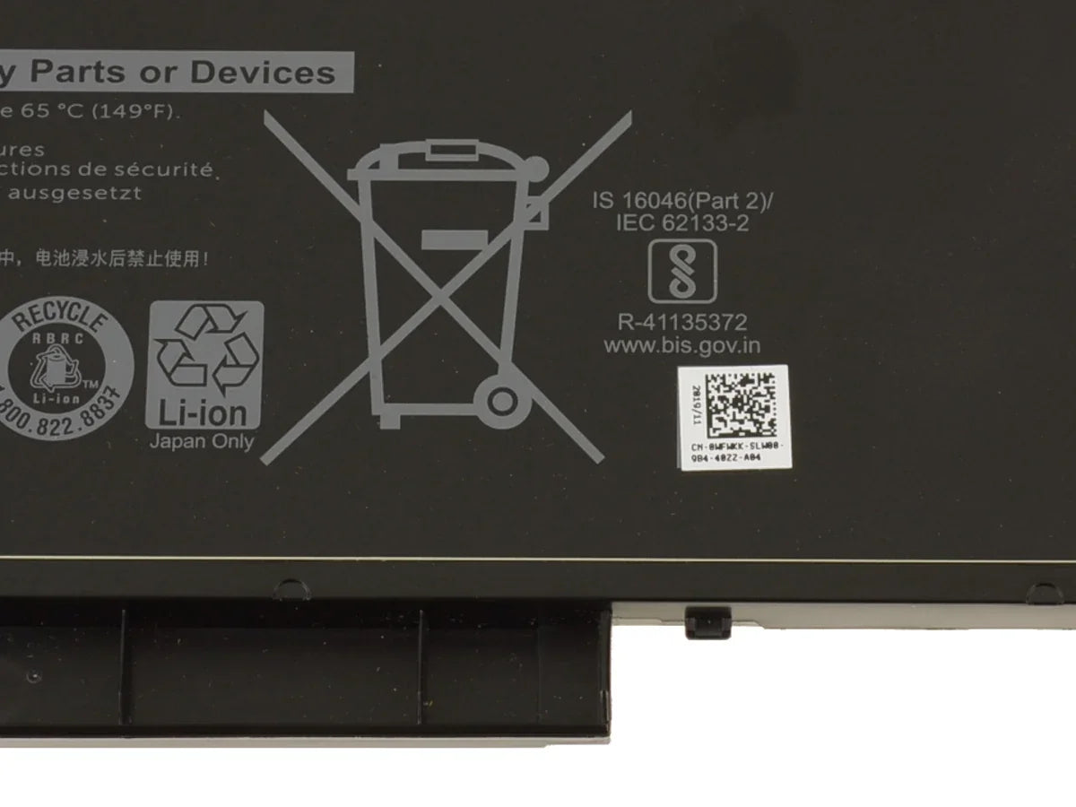 92wh Original VG93N Dell Precision 15 3520 Series Tablet WFWKK VG93N Laptop Battery - eBuy UAE
