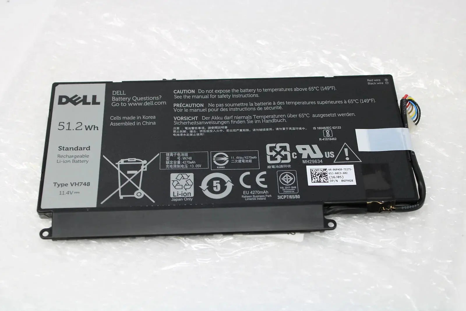 Electro.inc Laptop Battery For Dell Inspiron 14-5439 & Vostro 5460/5470 – 11.1V 51.2Wh