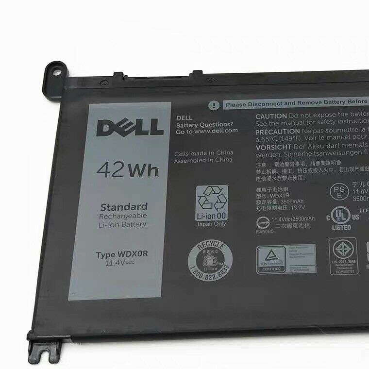 Original Dell Inspiron 15 (5567) OEM P75G001, Dell Inspiron 15 (5568) / 13 (5368/5378) 42Wh 3-cell Laptop Battery - (WDX0R,0WDX0R) - eBuy UAE