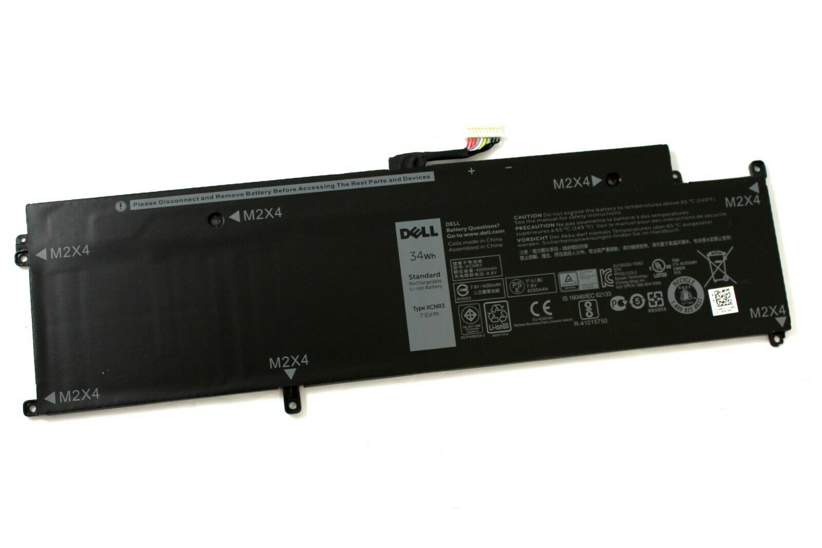 7.6V 34wh Original XCNR3 Dell Latitude 13 7370 Ultrabook WV7CG 0WV7CG Laptop Battery - eBuy UAE