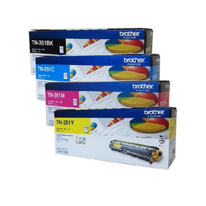 Original Brother TN261 Toner Cartridge Four Color Set