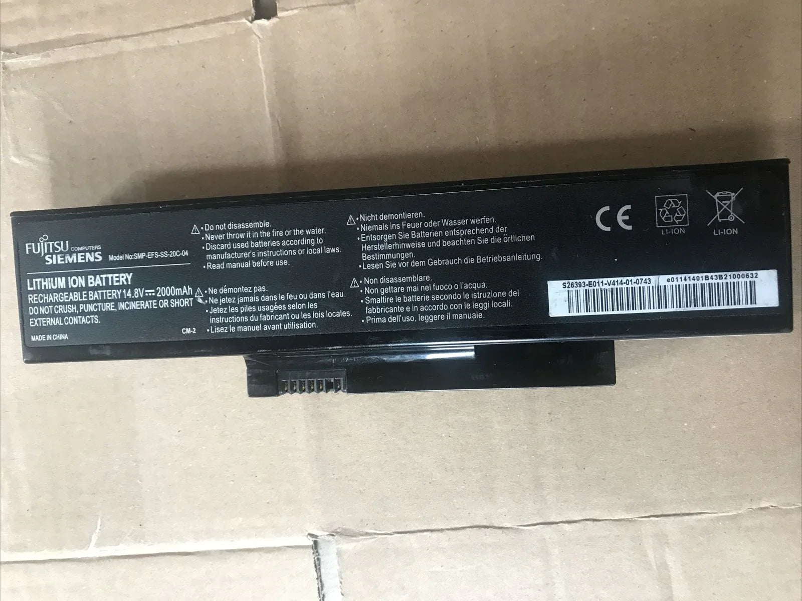 Original FUJITSU-SIEMENS Amilo La1703 La-1703 V5515 V5535 SMP-EFS-SS-20C-04 SMP-EFS-SS-22E-06 SMP-EFS-SS-26C-06 Laptop Battery - eBuy UAE