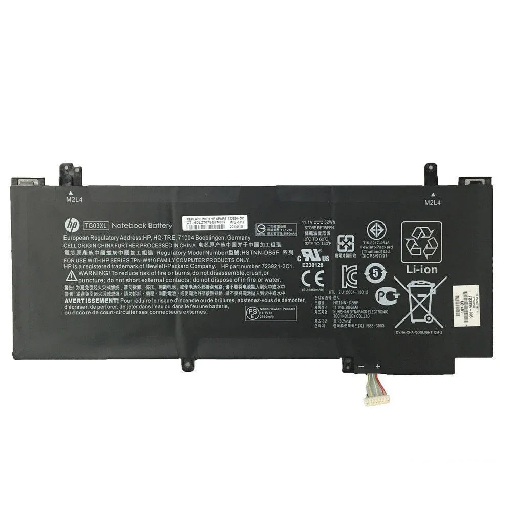 Original TG03XL HP Split x2 13-M210DX, 723996-001 NSTNN-DB5F Compatible with Notebook HP Split X2 13-g 13.3" Laptop Battery - eBuy UAE